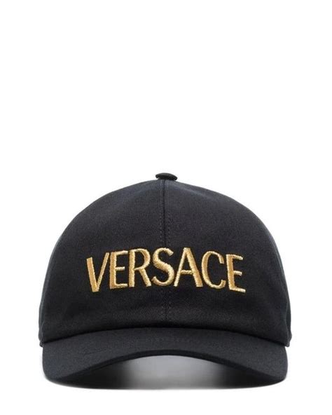 Versace Cappello da baseball con logo ricamato 